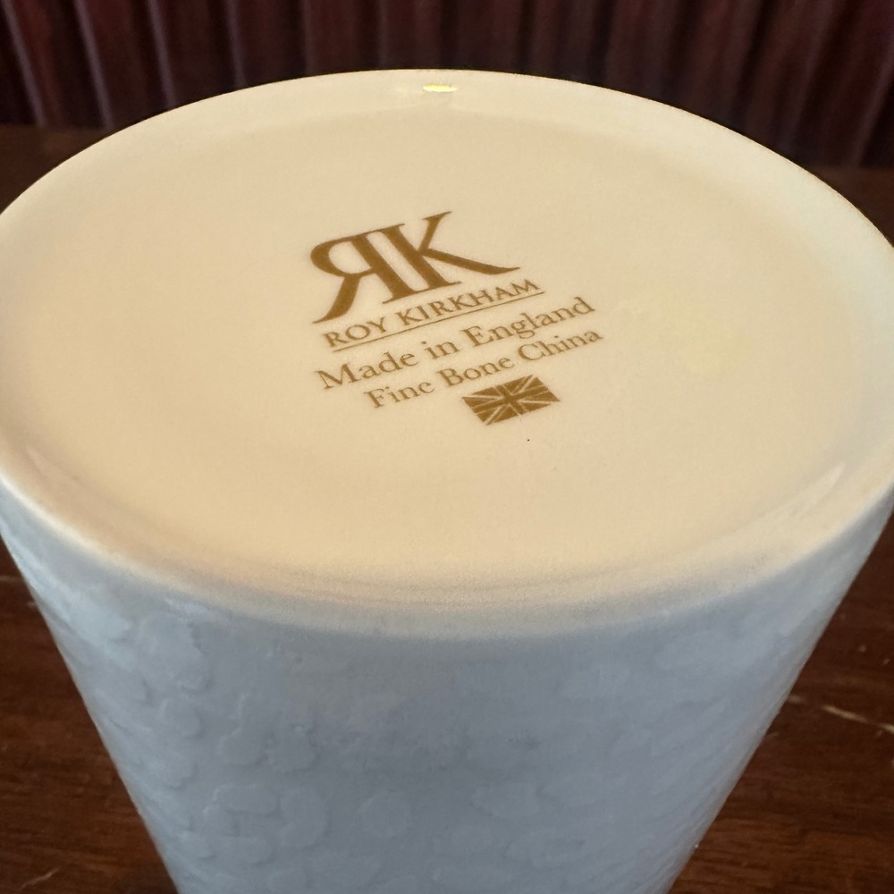 Roy Kirkham Mug White Leopard‎ Print Fine Bone China Made in England Cream Ivory - Picture 8 of 8